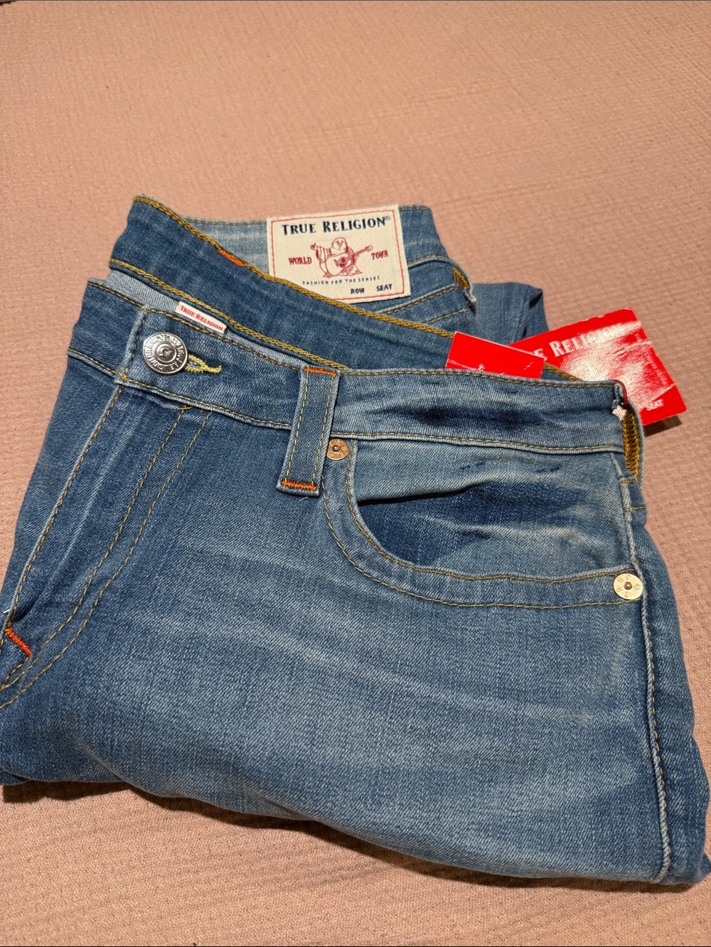 Women’s Mid Wash Blue Stretch Jeans - Unbranded
